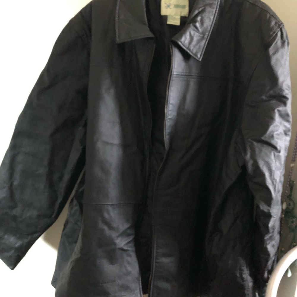 Vintage Haband genuine, leather, black jacket
